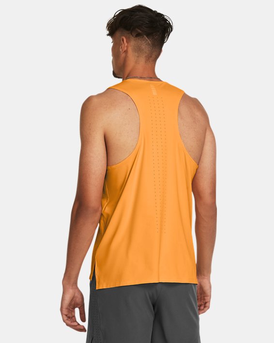 Camiseta sin mangas UA Launch Elite para hombre, Orange, pdpMainDesktop image number 1